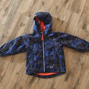 Blue camouflage  rain jacket